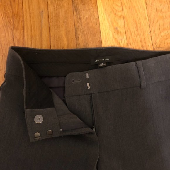 Dark Grey Ann Taylor Work Pants Size 2 - Picture 2 of 3